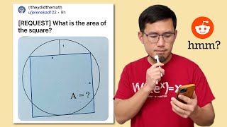 What is the area of the square? They did the math but did you? Reddit geometry r/theydidthemath