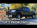 Top Problems Toyota Tacoma Truck 3rd Generation 2016+