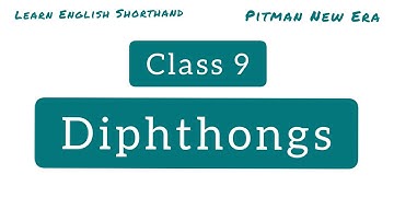 Shorthand Class 9 || Lesson 7 || Diphthongs ||  Steno Diphthongs ||with  Pooja Suryavanshi