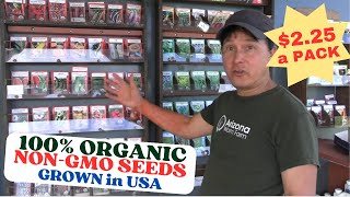 Best Source for US Grown 100% Organic & Non-GMO Vegetable Garden Seeds