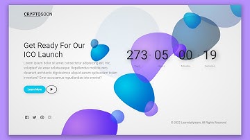 HTML CSS JavaScript website design tutorial | Responsive Animated Website design |