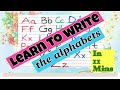 Learn the ABCs and how to write the alphabets/Preschool and Kindergarten writing/