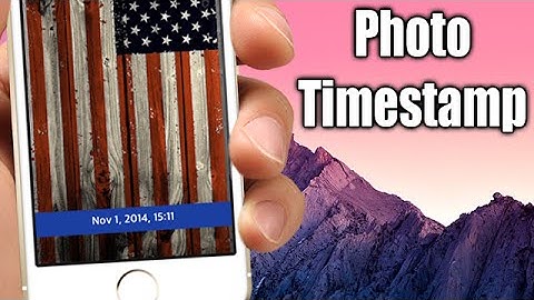 Photo Timestamp - iOS 8 Jailbreak Cydia Tweak