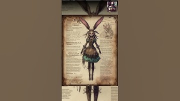 Ai Generated Art - Bunny Monster Collection Sheet Dark Fantasy Midjourney V5 #shorts