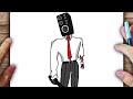 CÓMO DIBUJAR A BIG SPEAKERMAN - SKIBIDI TOILET