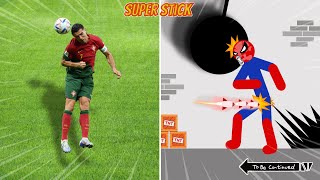 8 Min Real Football vs Stickman | Stickman Dismounting funny moments | Best Falls #41 screenshot 4