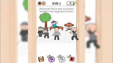 Brain Test 2 | Prison Escape | Level 2 - Andy must find a way to protect himself in this environment