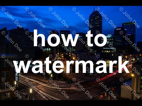 Video: How To Put A Watermark