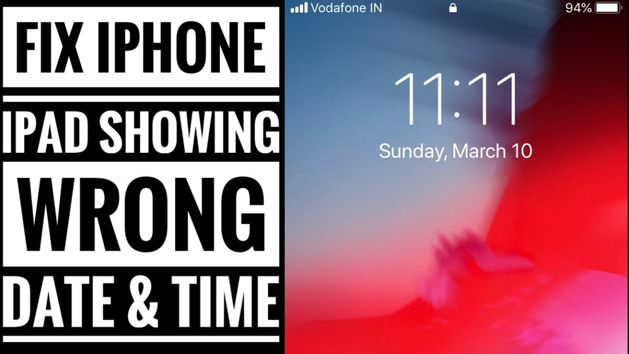 Fix iPhone or iPad showing wrong Date and Time 2023 iOS 16 YouTube