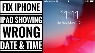 Fix iPhone or iPad showing wrong Date and Time: iOS 15, iOS 14