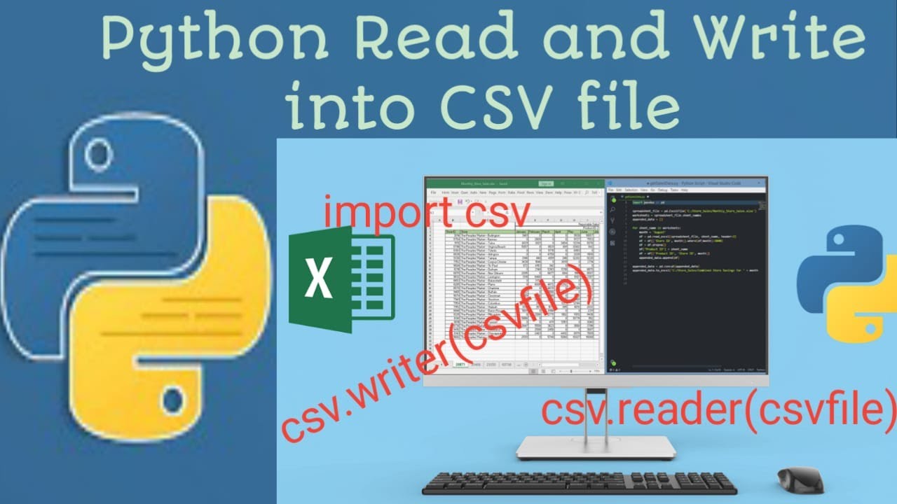 #45 Python Read  and Write CSV Excel File |  Tek Solutions | #teksolutions