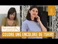 Comment coudre du jersey : une encolure de tee shirt - Les extraits de cours Artesane