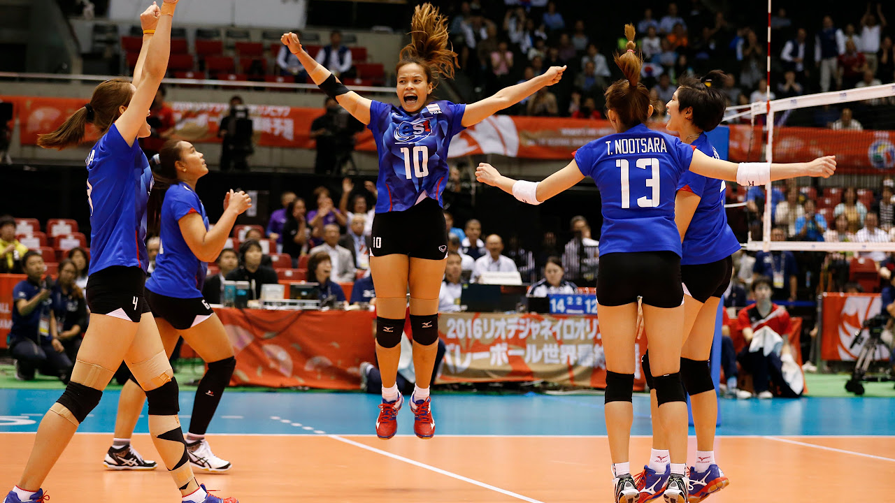 เกาหลี 2016  Update New  [21-05-2016] Thailand VS S.Korea : Volleyball Olympic : Women's qualification