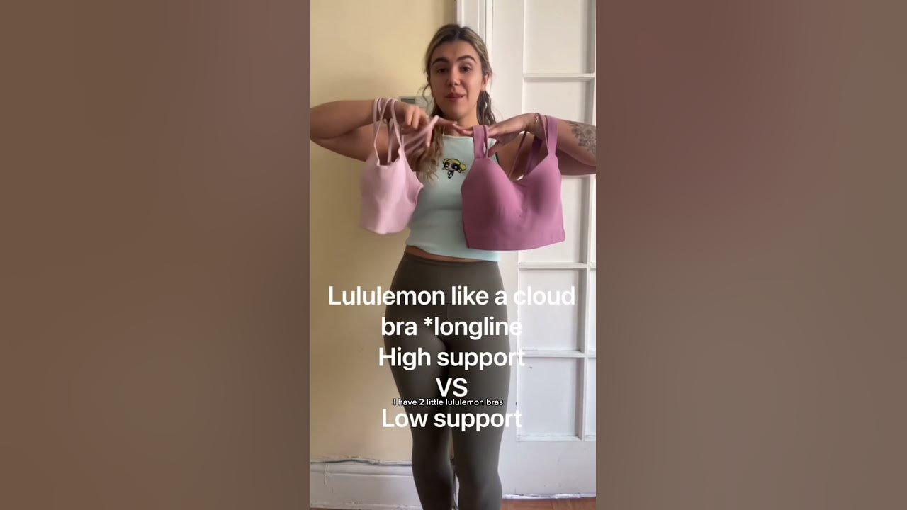 Lululemon Like a Cloud Bra High support vs Low support 