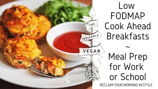 3 Cook Ahead Low FODMAP Breakfasts / Meal Prep for Work or School screenshot 3