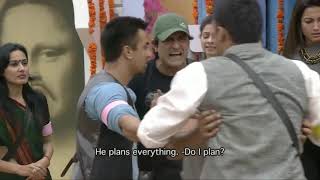 Sangram and Arman fight - bigg boss 7 |