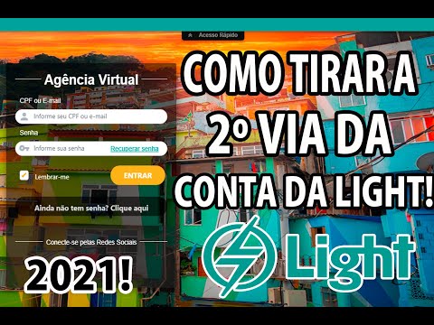 Como Tirar Segunda Via Conta de Luz da Light 2021, pela internet! 2020, SOLUCIONADO O ERRO ! #light