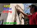 cara menambal tembok‼️dinding bekas lubang kabel listrik