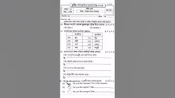 দ্বিতীয় শ্রেণীর পরীক্ষা ২০২৪ প্রশ্ন উত্তর|| সমন্বয়ে সাধনের সক্ষমতা 3rd unit 2024 #motivation