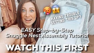 Snuggle Nest Assembly - EASY Step-By-Step Set-Up Tutorial & TIPS! | WATCH THIS FIRST! #snugglenest