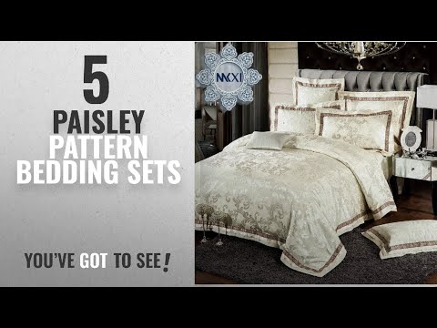 top-10-paisley-pattern-bedding-sets-[2018]:-mkxi-fashionable-pattern-satin-jacquard-silk-duvet-cover