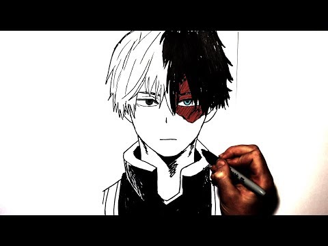 How To Draw Shoto Todoroki | Step by Step | My Hero Academia