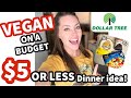 DOLLAR TREE MEAL IDEA NO RICE, NO PASTA | Extreme Budget Dinner Idea | Vegan On A Budget 🌱
