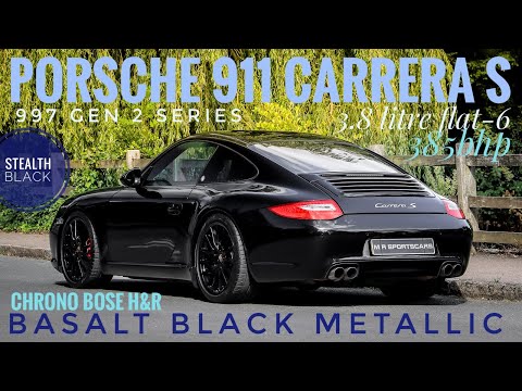 Porsche 911 Carrera S 997 Gen 2 Triple Black PDK Coupe with Sport Chrono H&R Wheel Spacers & Springs