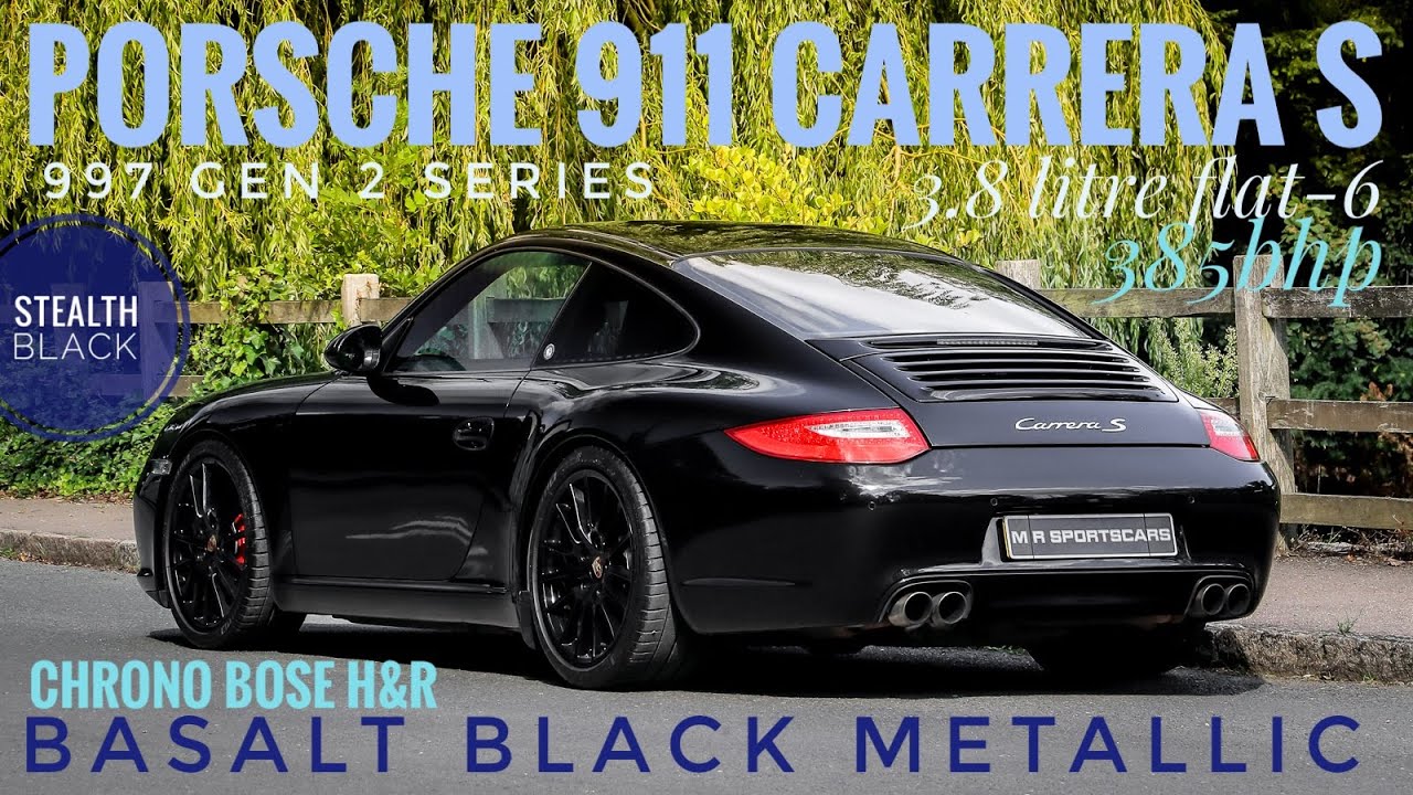 Porsche 911 Carrera S 997 Gen 2 Triple Black PDK Coupe with Sport Chrono  H&R Wheel Spacers & Springs - YouTube