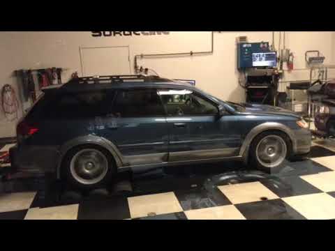 Subaru Outback XT dyno pull at Cobb Surgeline - YouTube
