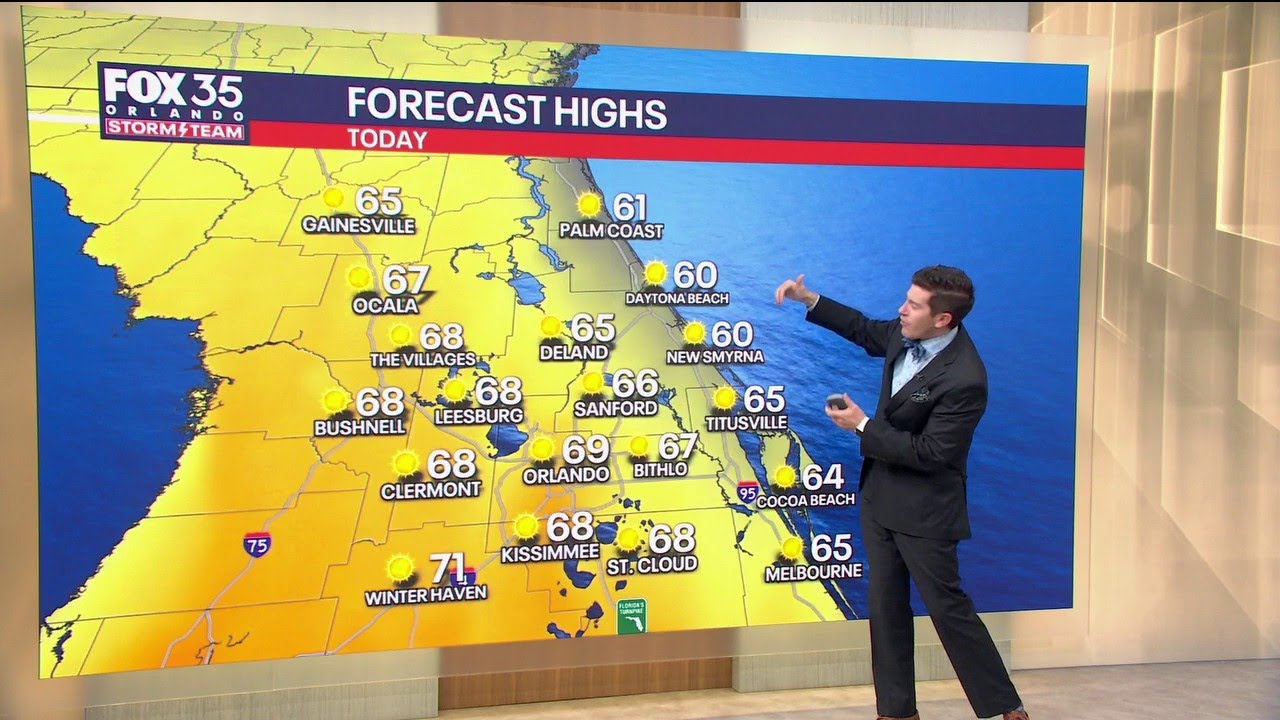 Orlando AM Weather Forecast: Temps on the rise, could we hit 80? - YouTube