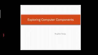 Exploring Computer Components, Part-2