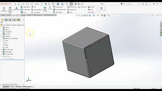 SolidWorks Sheet Metal Cube