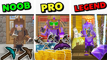 NOOB vs PRO vs LEGEND Trading In Skyblock! Blockman Go