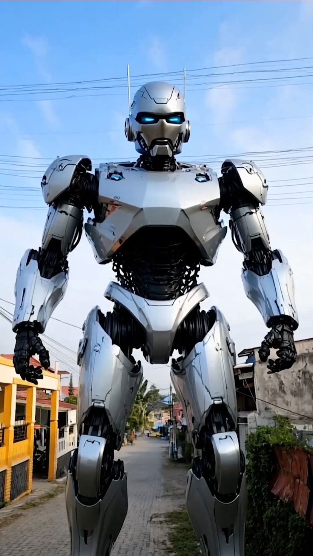 CRYING BECAUSE OF FEAR OF GIANT ROBOTS