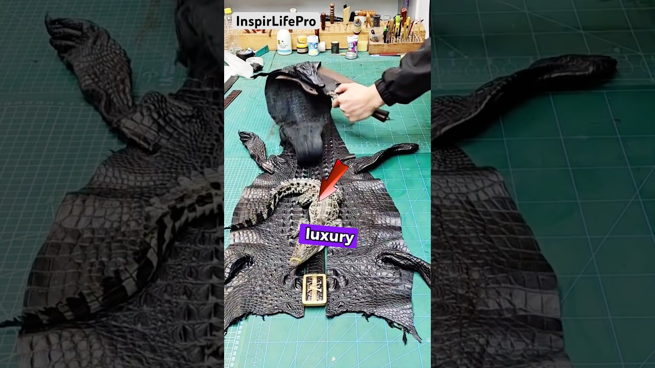 The Art of Crafting Luxury Crocodile Leather Accessories 