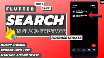 Flutter Search In Cloud Firestore |Full Text Search|Flutter Search Firebase|Flutter Search Firestore