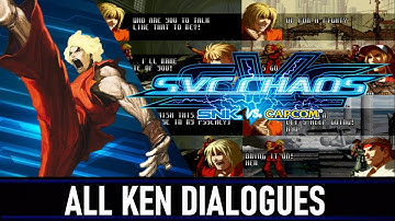 SVC Chaos: SNK VS Capcom - All Ken Masters Dialogues