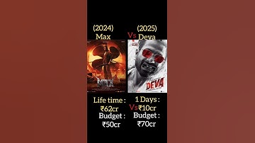 Deva Vs Max Box office collection #deva #max #shahidkapoor #shorts