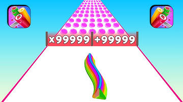 TikTok Gameplay Video: Handmade Candy Run, Level Up Number, Pop Run ... Relaxing & Satisfying Games