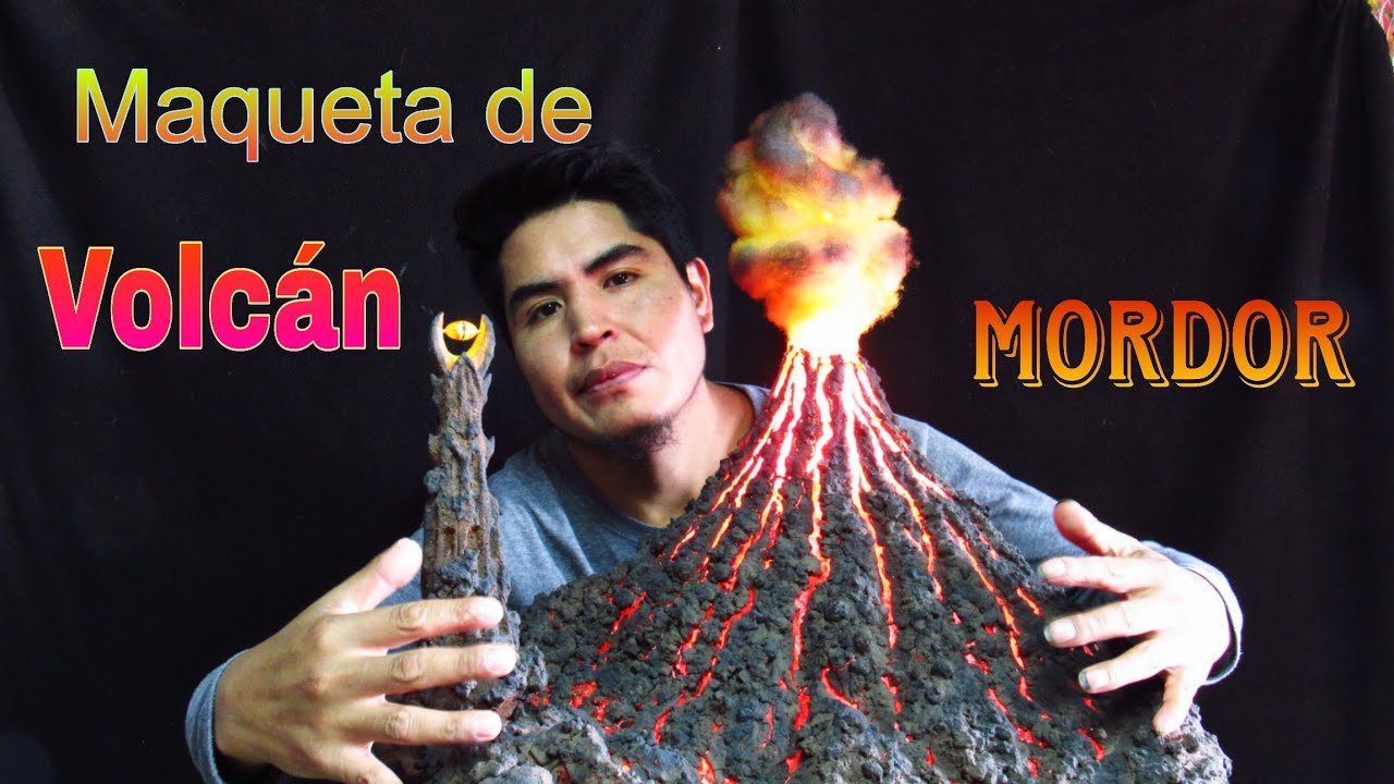 🔥Maqueta de volcán realista🔥