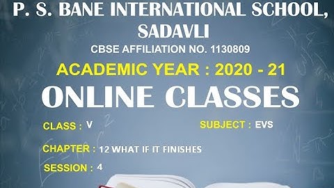 CLASS 5 CHAPTER 12 WHAT IF IT FINISHES SESSION 4