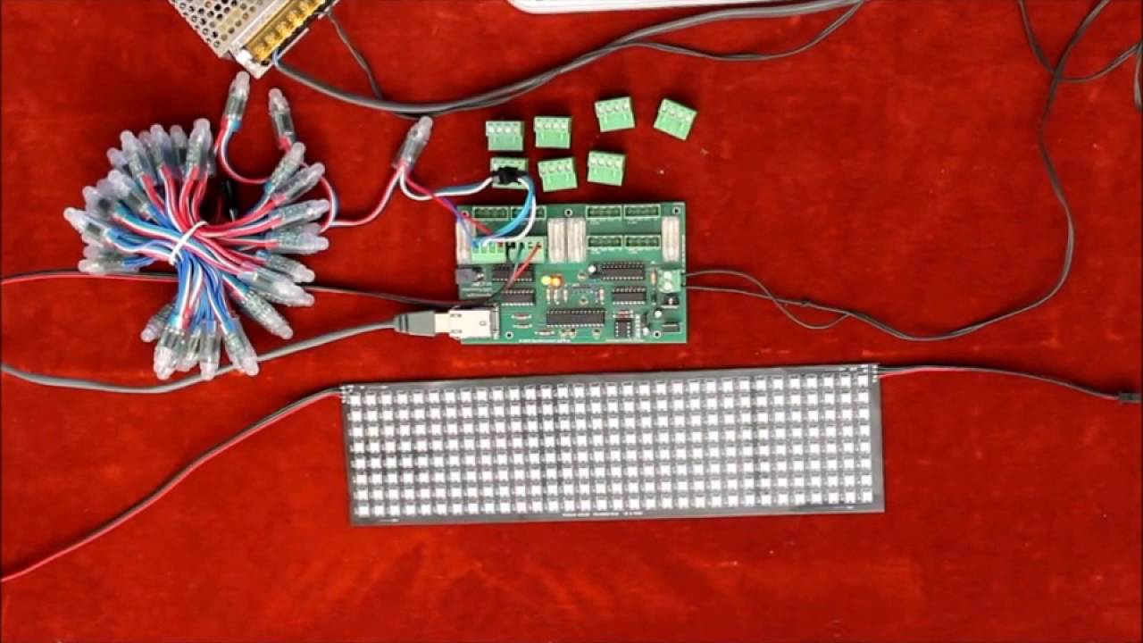 Ethernet LED Pixel Controller - SyncroLight - YouTube