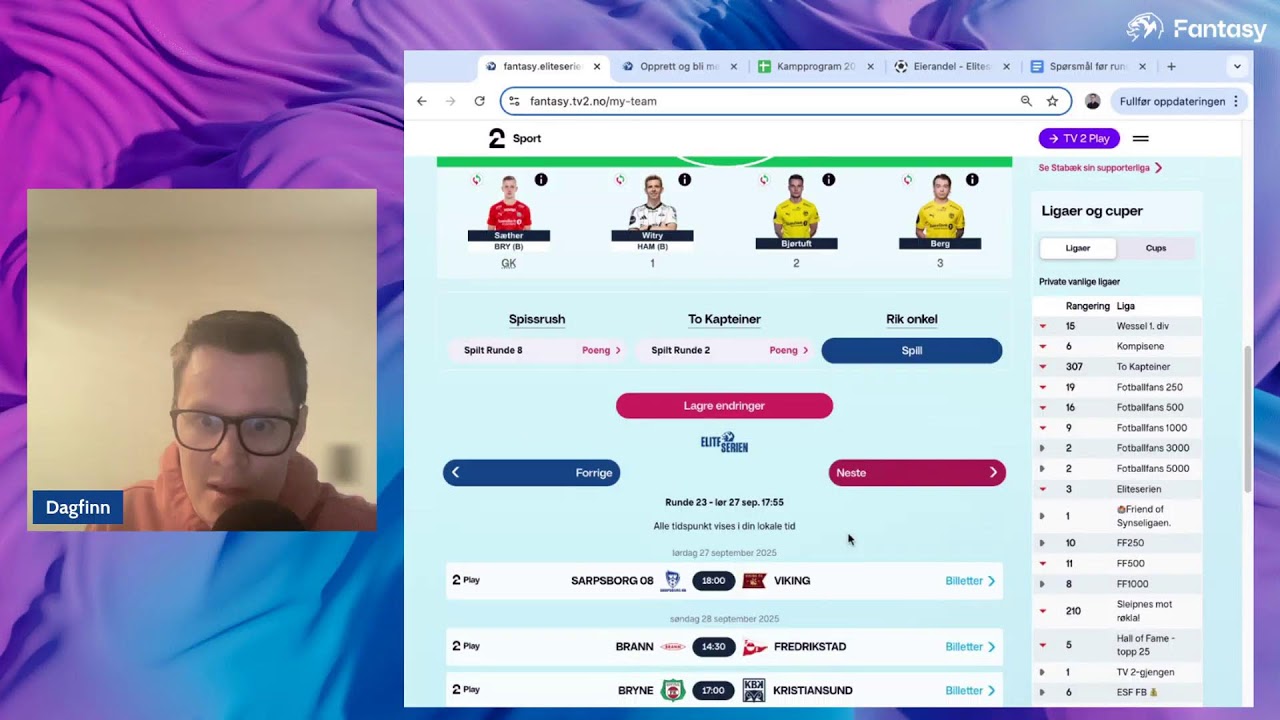 Før dobbeltrunde 23