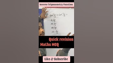 Board exam 2024 MCQ #rdmmaths #jacboardlatest #ytshortsindia #mathsclass12th #inverse_trigonometric