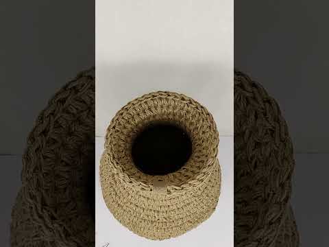 Ваза из джута Radha Lila Утсава, 37 см.