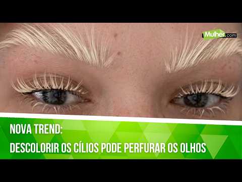 New trend: bleaching eyelashes can puncture your eyes