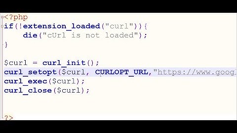 Using cURL in PHP