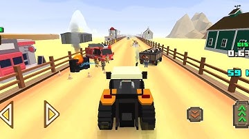 Blocky Farm  Racing Simulator- Android Gameplay