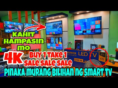 4K BUY 1 TAKE 1 LED HDTV/ARAW ARAW SALE/PROMO PACKAGE/SMART TV AND SPEAKER HIGH QUALITY AT MURA